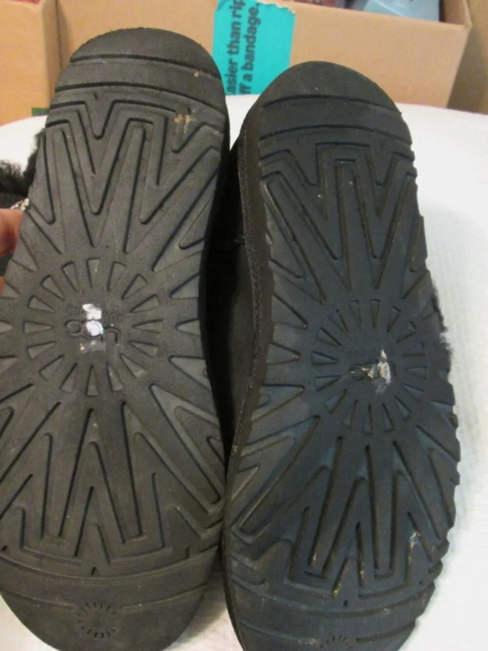 Ugg Women's Black Fur Lined with some 